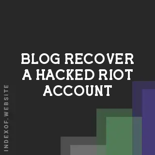 How to Recover a Hacked Riot Account (2026 Guide) - League of Legends Recovery | Logo - Indexof